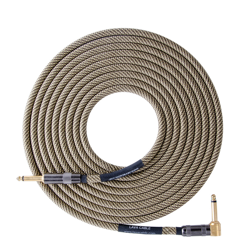 Lava Cable Vintage Tweed 10 Feet Right Angle