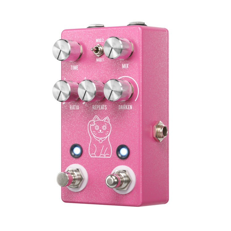 JHS Pedals Lucky Cat Delay Angled