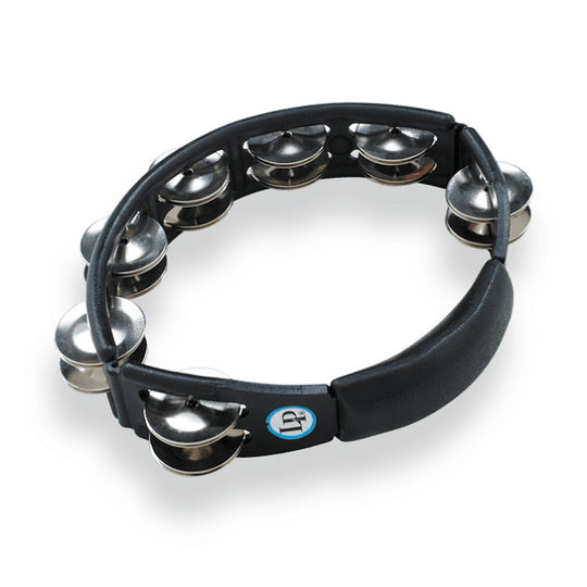 LP Cyclops Handheld Tambourine with Steel Jingles - Black (LP150)