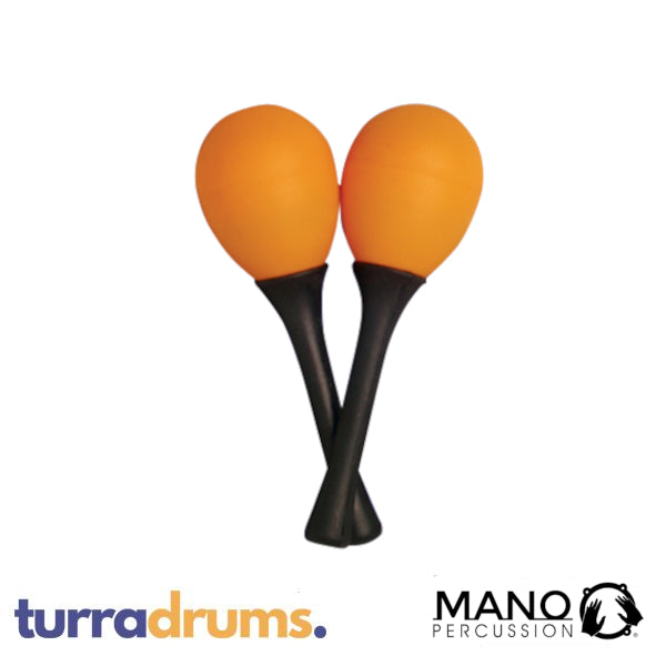 Mano Percussion Egg Shaped Maracas - Orange