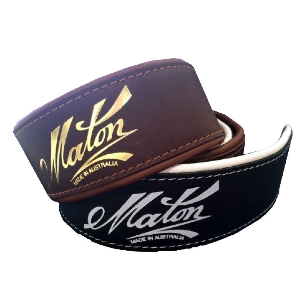 Maton Deluxe Padded Two-Toned Guitar Strap (Brown Leather)