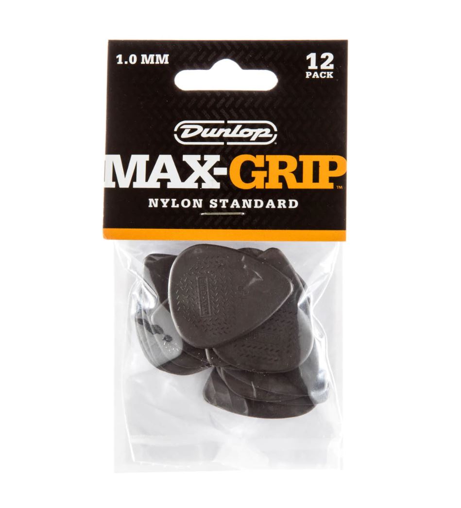 Jim Dunlop Max Grip Nylon Picks Players Pack 1.0 (12 Pack)