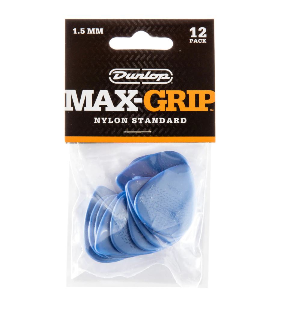 Jim Dunlop Max Grip Nylon Players Pack 1.5 - 12 Pack