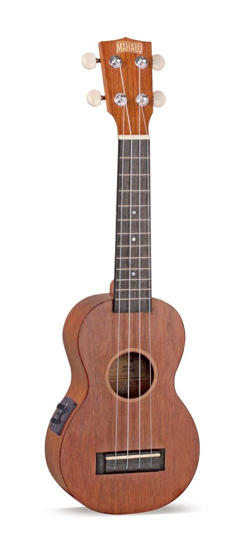 Mahalo Java Soprano Ukulele Transparent Brown with Pickup