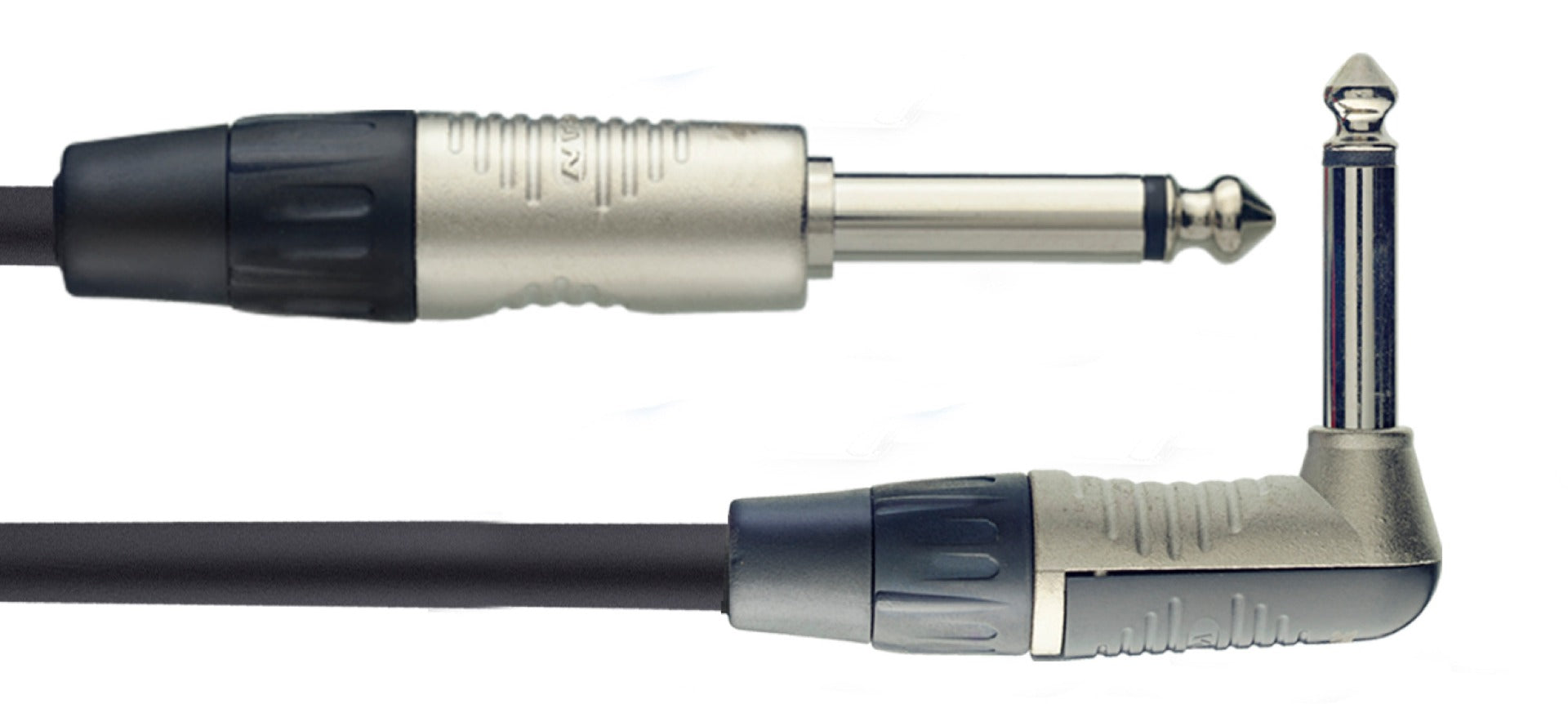 Stagg Instrument Cable N Series Straight to RA 6m