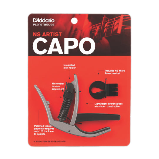 D'Addario Planet Waves NS Artist Capo - Silver