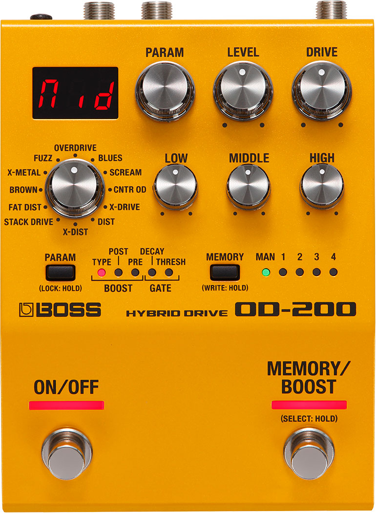 Boss OD-200 Hybrid Overdrive_Front