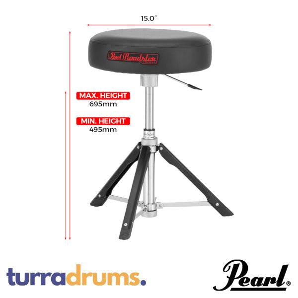 Pearl D1500RGL Roadster 15" Drum Throne with Gas Lift