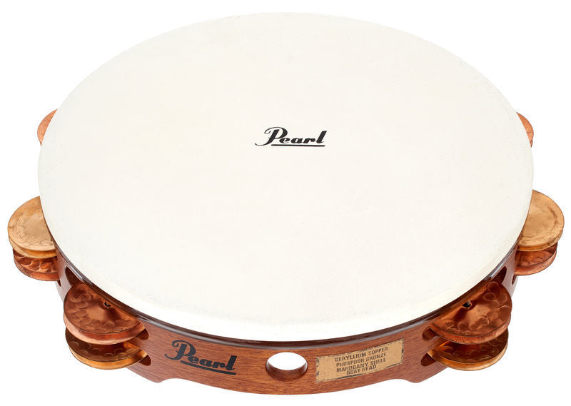 Pearl 10" Orchestral Tambourine with Copper-Phosphor Bronze Jingles and Bag PETM-1018CB