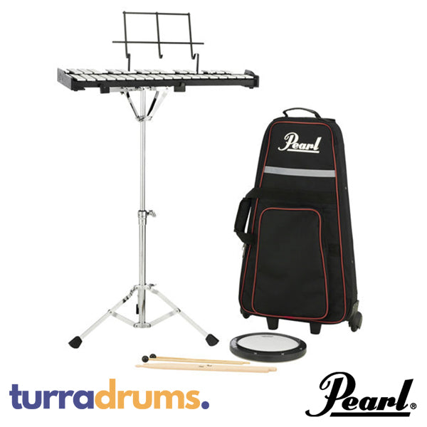 Pearl Education PK910C Percussion/Glockenspiel Kit with Stand & Rolling Cart Bag (PK-910C)