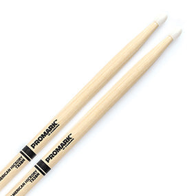 ProMark Classic Forward 5B Nylon Tip Hickory Drumsticks (TX5BN)