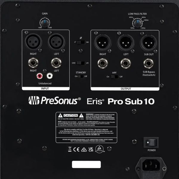 Presonus Pro 10 Sub (Rear)