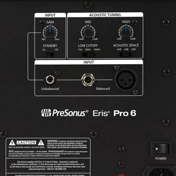 Presonus Eris Pro 6 (Rear)