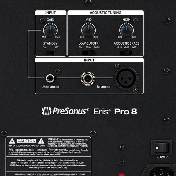 PreSonus Eris Pro 8 (Rear)