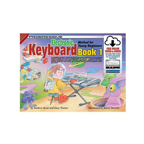 Progressive Keyboard for Young Beginners Bk1 + Online Video & Audio