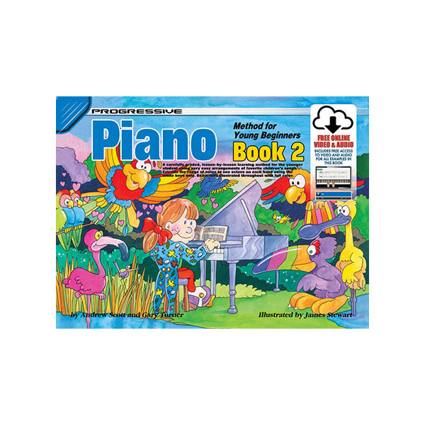 Progressive Piano  for Young Beginners Bk2 + Online Video & Audio