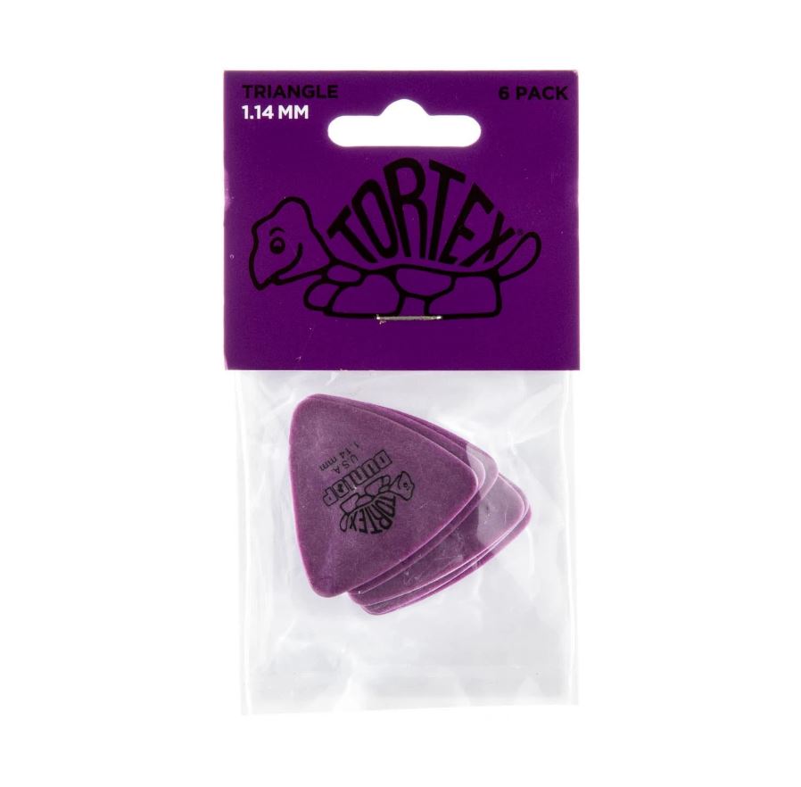 Jim Dunlop Tortex Triangle Picks Players Pack 1.14 (6 Pack)