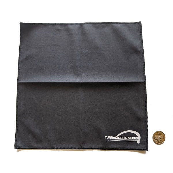 Turramurra Music Microfibre Polishing Cloth - Black size reference