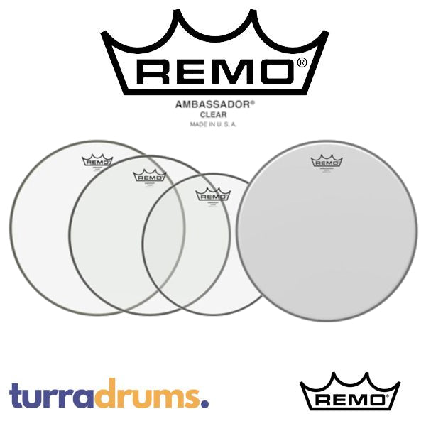 Remo Ambassaor Clear USA Pro Pack - Rock Size