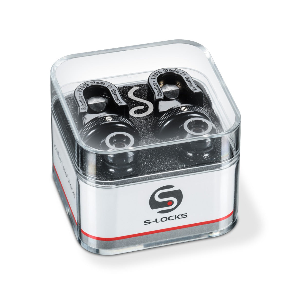 Schaller S Lock Strap Locks - Black Chrome