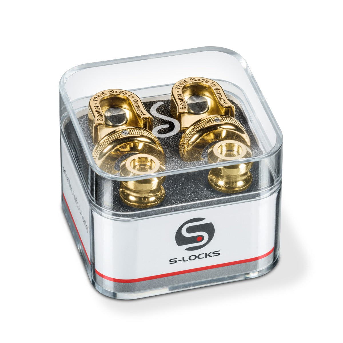 Schaller S Lock Strap Locks - Gold