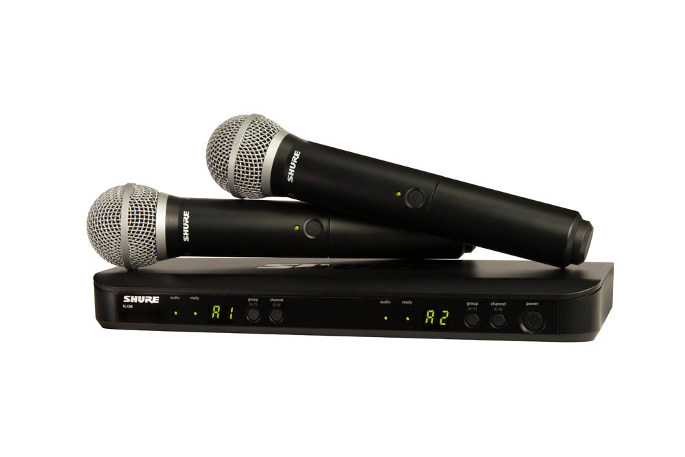 Shure BLX288/PG58 Dual Handheld Wireless PG58 Microphone System