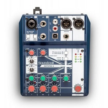 Soundcraft Notepad-5 Mixer with USB