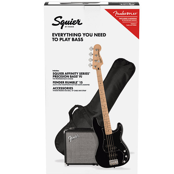 Squier PJ Bass & Amp Pack - Black