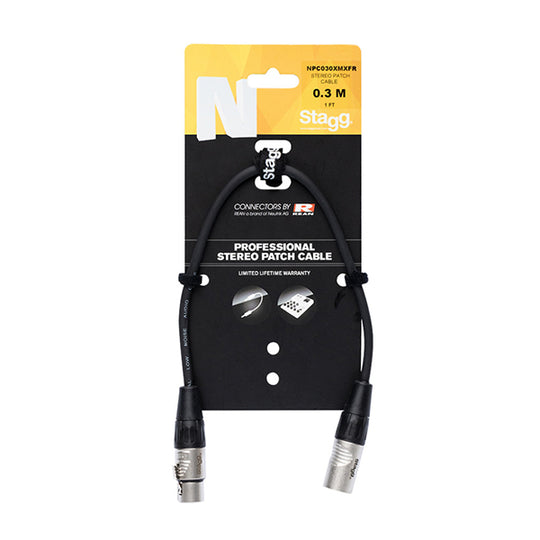 Stagg Patch Cable XLR-XLR (30cm) NPC030XMXFR