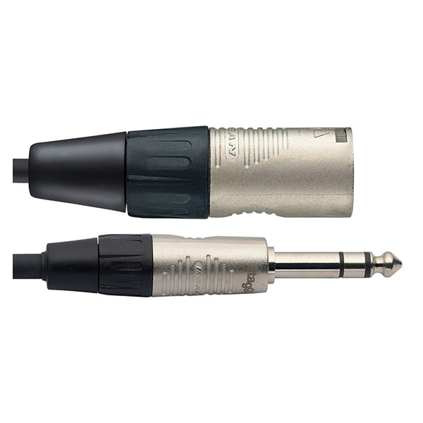 Stagg Audio Cable 1/4" TRSM to XLRM - 6m
