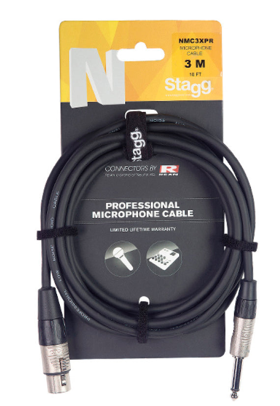 Stagg Microphone Cable 3 Metre NMC3XPR