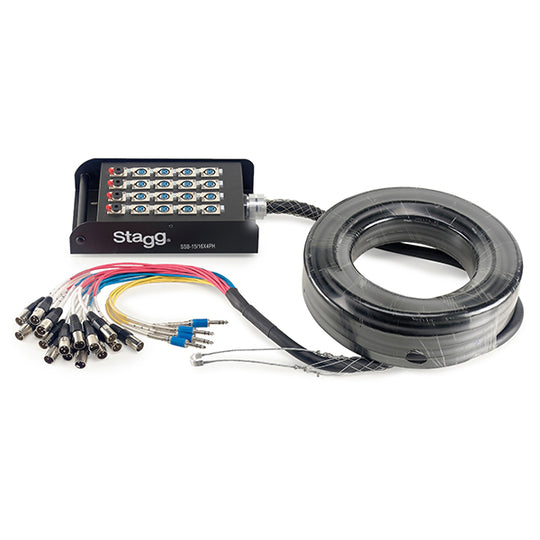 Stagg Stagebox 16 XLR Send/4 TRS Return (15m) SSB-15/16X4PH