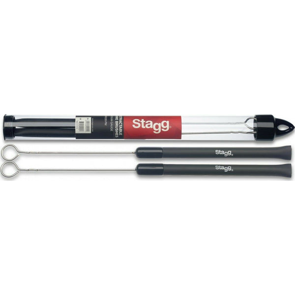Stagg Telescopic Wire Brushes with Rubber Handle