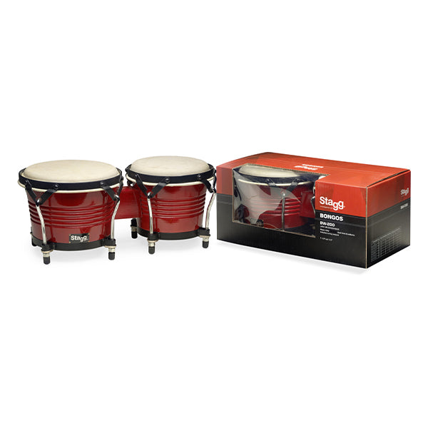 Stagg BW200CH 7.5" to 6.5" Bongo with Legs - Cherry