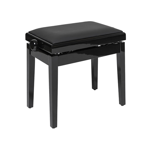 Stagg High gloss black piano bench hydraulic PBH390
