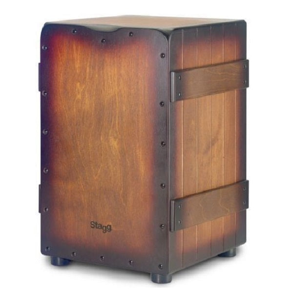 Stagg Cajon Sunburst Brown Crate