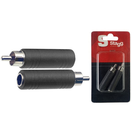 Stagg RCA Adaptor 2-Pack 1/4" TS-F to RCA-M AC-PFCMH