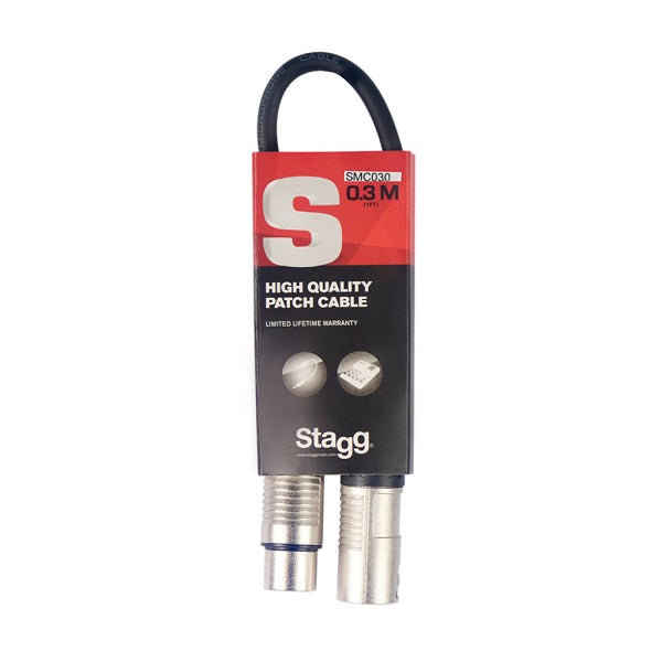 Stagg Microphone Cable 30cm SMC030