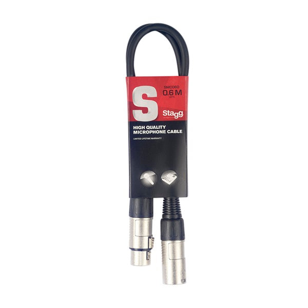 Stagg Microphone Cable 60cm SMC060