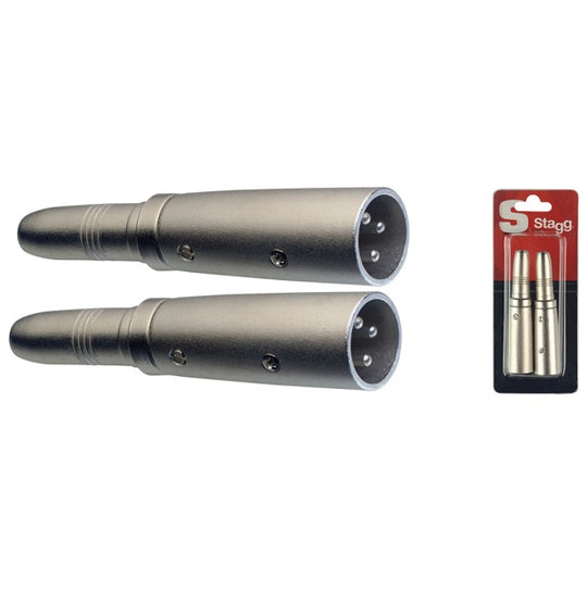 Stagg XLR Adaptor 2-Pack 1/4" TRS - XLR-M AC-XMPFH