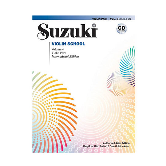 Suzuki Violin School Volume 4 Book/CD