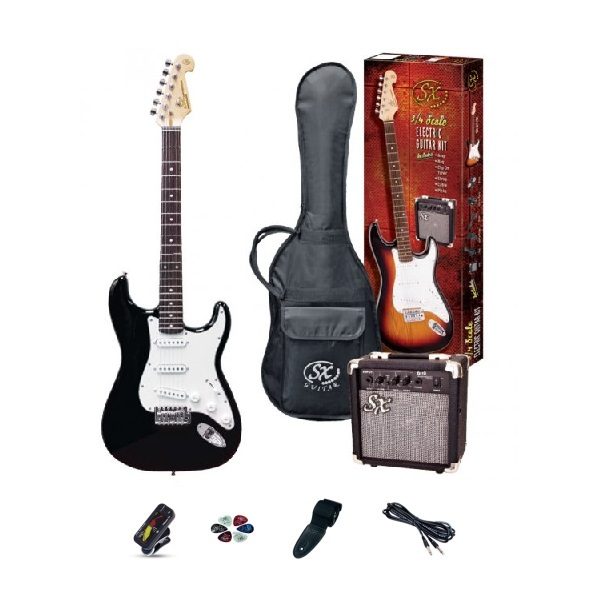 SX 4/4 Electric Guitar Pack - Black