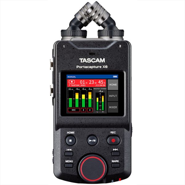 Tascam Portacapture X6 recording screen