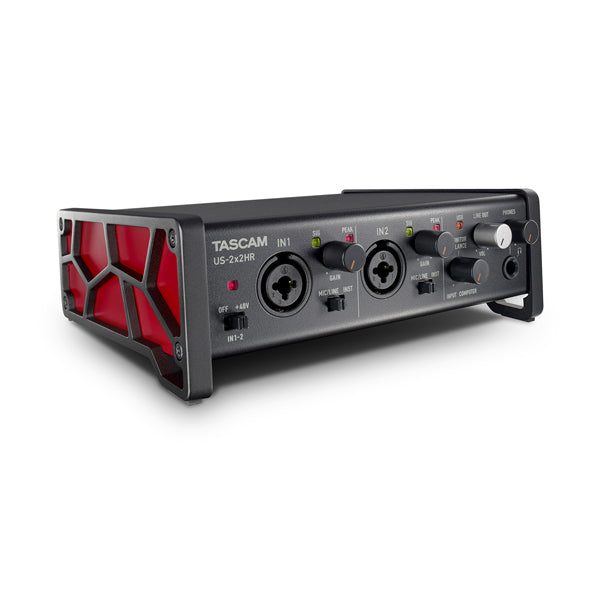Tascam US-2x2HR angled