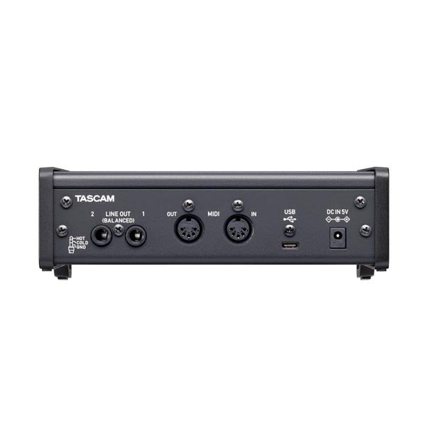 Tascam US-2x2HR rear
