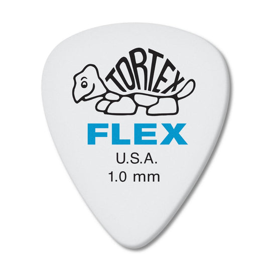 Jim Dunlop Tortex Flex Standards Guitar Picks 1.0mm Bulk 72 Pack
