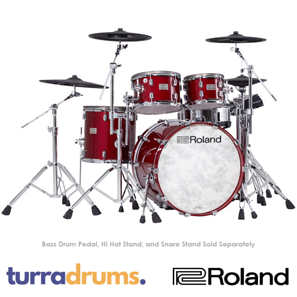 Roland VAD706 V-Drums - Flagship Electronic Drum Kit with Mesh Heads - Cherry