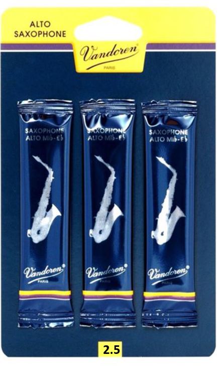 Vandoren Alto Sax Reeds 3 Pack