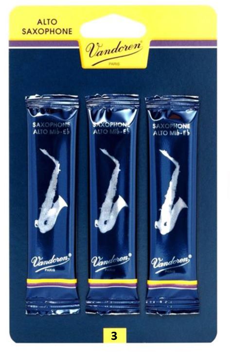 Vandoren Alto Sax Reeds 3 Pack