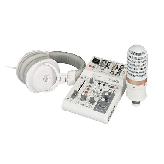 Yamaha AG03MK2 Live Streaming Pack - White